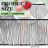 1 Yard Polyester Lace Trims with Glass Beaded Tassel OCOR-BC0007-85-2