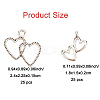 50Pcs 2 Styles Tibetan Style Alloy Pendants FIND-FP0001-21-2