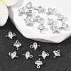 SHEGRACE Brass Pave Cubic Zirconia Horse Eye Connector Charms XGRQ2O435-436A-P-4