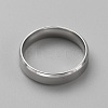 Stainless Steel Simple Plain Band Ring for Men Women RJEW-WH0015-04G-2