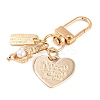 Cute ABS Plastic Imitation Pearl Pendant Decoration HJEW-L028-02G-02-2