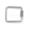 Non-Tarnish 304 Stainless Steel Screw Carabiner Lock Charms LS-STAS-K213-12P-1