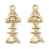 Brass Micro Pave Cubic Zirconia Pendants LS-KK-C107-16G-1
