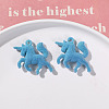 Flocking Resin Pendants PW-WG1AA29-04-1