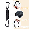 4Pcs 4 Colors Polyester Cord Braided Dog Harness Collar Leash Connector AJEW-GO0001-38-3
