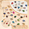 DIY Teardrop Alloy Rhinestone Birthstone Pendant Making Kits DIY-GA0007-12-4