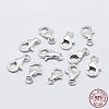 Anti-Tarnish Rhodium Plated 925 Sterling Silver Lobster Claw Clasps STER-K167-074B-P-1