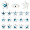 100Pcs Synthetic Turquoise Enamel Beads Strands G-PA0002-24-7