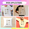 Star Crown Bees Glass Hotfix Rhinestone DIY-WH0303-288-6