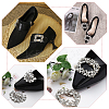 4Pcs 2 Styles Alloy Crystal Rhinestone Wedding Shoe Decorations AJEW-WR0002-38-7