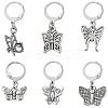 Butterfly Alloy Multifunction Pendant Decorations HJEW-CJ00005-6