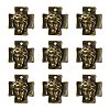 Tibetan Style Alloy Cross with Jesus Alloy Pendants for Easter Jewelry LS-K0P62071-2