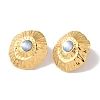 Golden Ion Plating(IP) 304 Stainless Steel Stud Earrings for Women EJEW-L287-053G-01-1