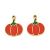 Vegetables 304 Stainless Steel Enamel Charms STAS-C137-02A-G-1