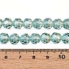 Baking Paint Transparent Glass Beads Strands LS-DGLA-A035-T8mm-A11-2