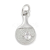 Brass Micro Pave Cubic Zirconia Pendants KK-Q028-62P-1