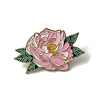 Peony Flower Enamel Pins JEWB-P050-03A-G-1