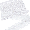 2 Yards Polyester Flower Lace Ribbons SRIB-FG0001-28-1