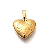 304 Stainless Steel Pendants STAS-B079-04G-01-1