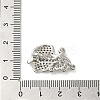 Rack Plating Brass Micro Pave Clear Cubic Zirconia Twister Clasps KK-F863-03P-3