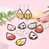 DIY Sports Ball Dangle Earring Making Kits DIY-YW0009-92-4