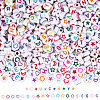 1400Pcs 3 Styles White Opaque Acrylic Beads MACR-PA0001-31-1