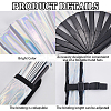 Laser PVC Plastic & Oxford Cloth Fan with Fan Bags AJEW-WH20022-90-5