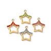 304 Stainless Steel Rhinestone Pendants STAS-M110-23G-1