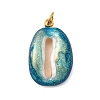 304 Stainless Steel Enamel Pendants STAS-B093-33G-08-1