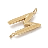 304 Stainless Steel Letter Connector Charms STAS-M108-01G-13-2