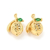 Brass Micro Pave Cubic Zirconia Pendants KK-K369-02G-06-1