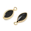 Brass Pave Cubic Zirconia Charms CU-CBABEB3-06G-3