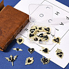 20Pcs 10 Styles Alloy Enamel Gothic Style Pendants PALLOY-SC0004-45C-7