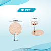 30Pcs Ion Plating(IP) 304 Stainless Steel Ear Stud Findings STAS-UN0045-20-3