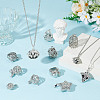 12Pcs 12 Styles Brass Hollow Bead Cage Pendants KK-AR0004-44-4