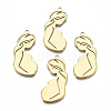Ion Plating(IP) 201 Stainless Steel Pendants STAS-N098-069LG-2