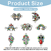 8Pcs 8 Styles Alloy Links/Connectors FIND-YW0009-97-2
