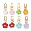 8Pcs Flower Handmade Cotton Knitting Pendant Decorations HJEW-JM03698-01-2
