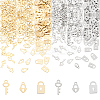300Pcs 6 Style 201 Stainless Steel Charms STAS-DC0005-24-1