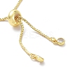 Long-Lasting Plated Brass Round Bead Slider Beacelets for Women Men LS-BJEW-E089-01G-02-3