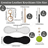 DIY Leather Keychain Making Kits AJEW-WH20020-345G-14-2