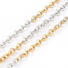 Two Tone 304 Stainless Steel Cable Chains CHS-B001-20-1