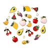 40Pcs 10 Styles Alloy Enamel Pendants ENAM-FP0002-06-1