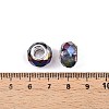 Transparent Glass European Beads GPDL-N004-D14mm-A16-3