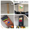 SUPERFINDINGS 3Pcs 3 Colors Imitation Leather Car Sun Visor Organizers AJEW-FH0002-74-5