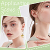 304 Stainless Steel Leverback Earring Findings STAS-SP0001-07A-5