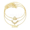 3Pcs Alloy Rhinestones Anklets LS-AJEW-S083-01G-11-1