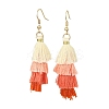 Colorful Tassel Pendants Dangle Earrings for Women EJEW-JE06110-1