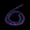 Frosted Transparent Glass Beads Strands FGLA-M002-01D-5