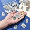 24Pcs 12 Styles Resin Imitation Turquoise Pendants FIND-CJ0003-52-4
